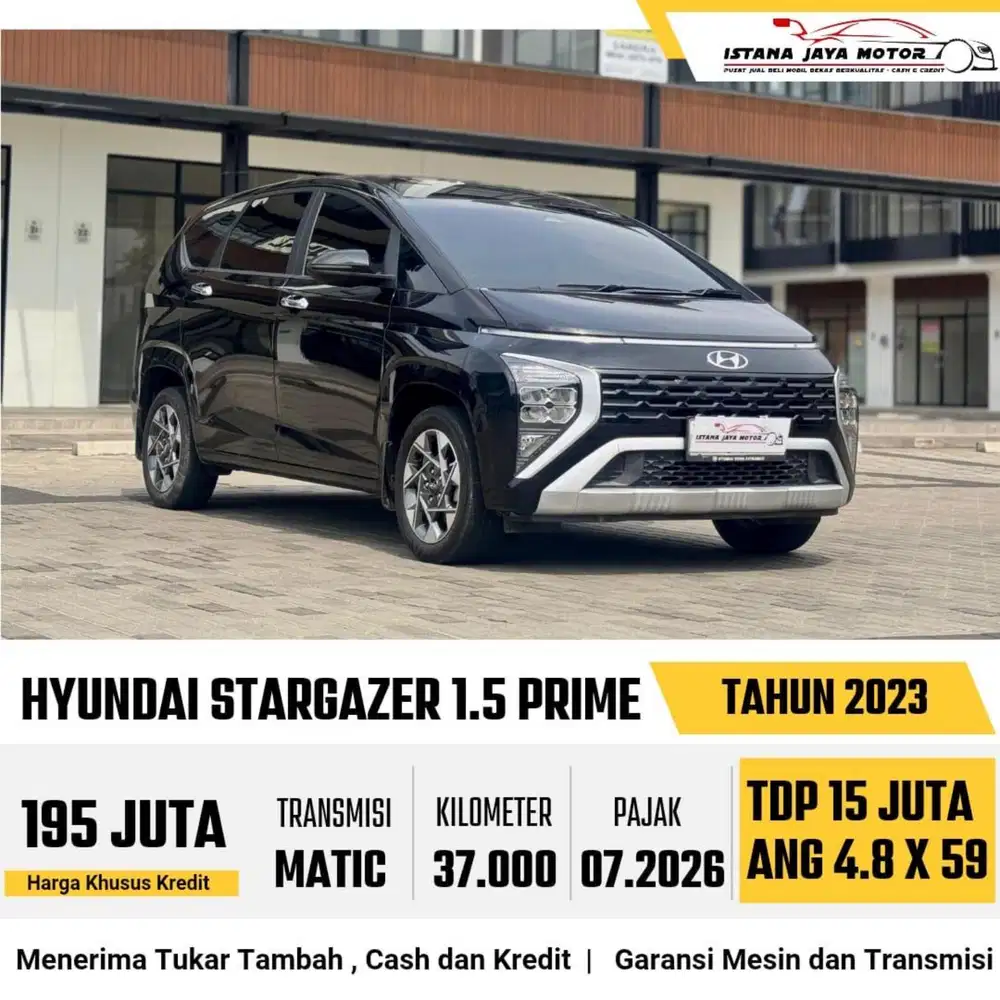Hyundai Stargazer Prime AT th 2023 #istana