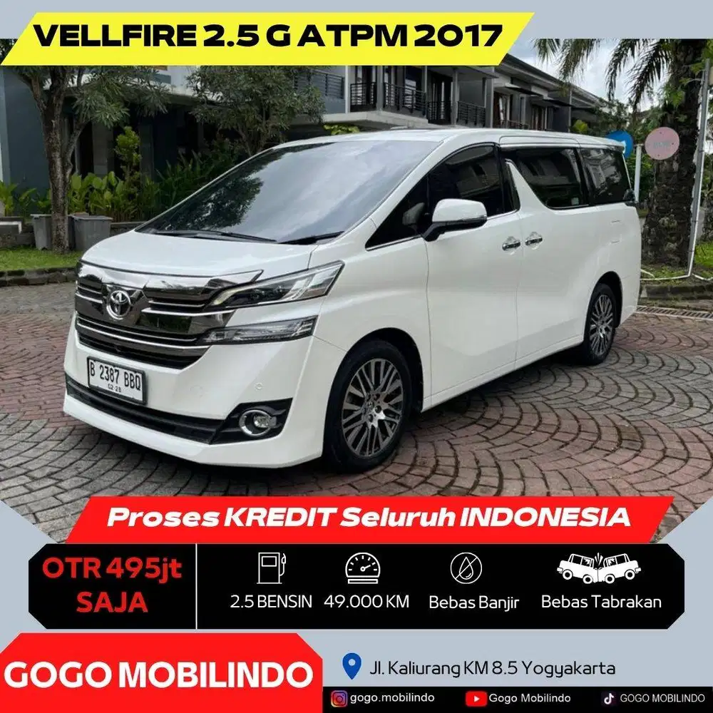 [Km49rb] Toyota Vellfire G ATPM 2017 ANTIK ISTIMEWA Bisa Kredit