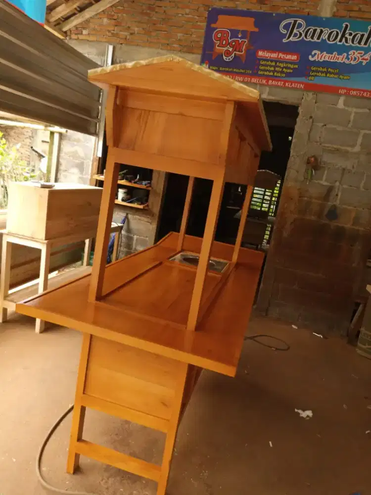 Sedia Gerobak Angkringan, Bakso Mie Ayam, Bubur, Sate, Soto, Pecel dll