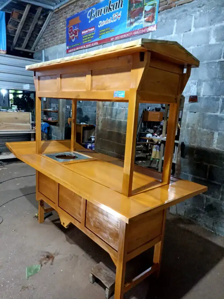 Sedia Gerobak Angkringan, Bakso Mie Ayam, Bubur, Sate, Soto, Pecel dll