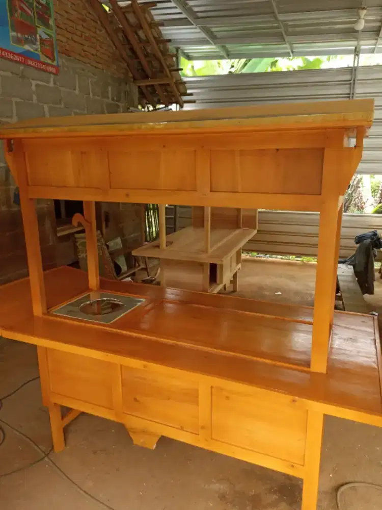 Sedia Gerobak Angkringan, Bakso Mie Ayam, Bubur, Sate, Soto, Pecel dll