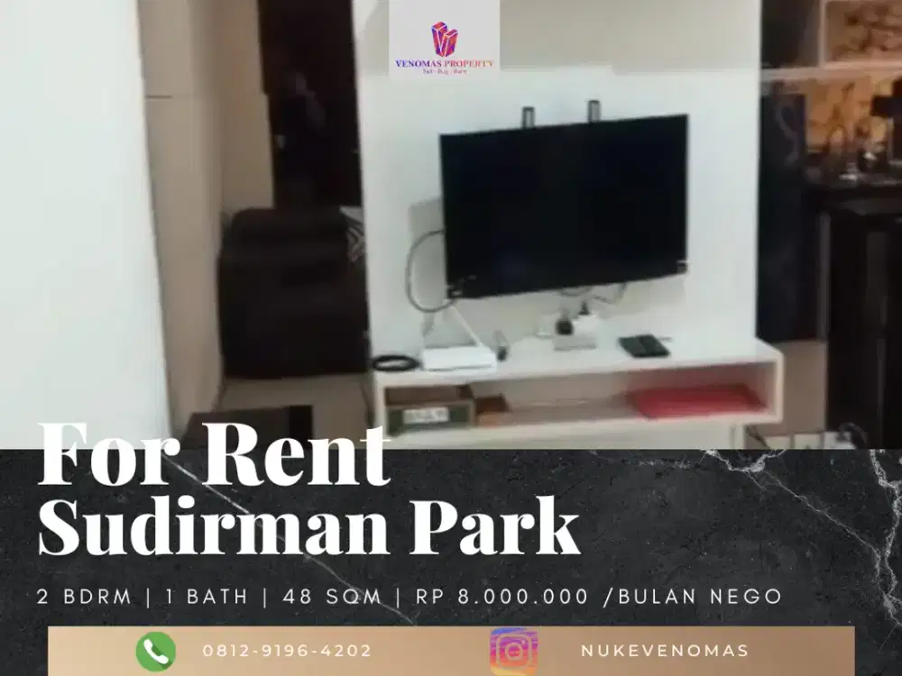 Disewakan Apartemen Sudirman Park 2 BR Full Furnished Tower A