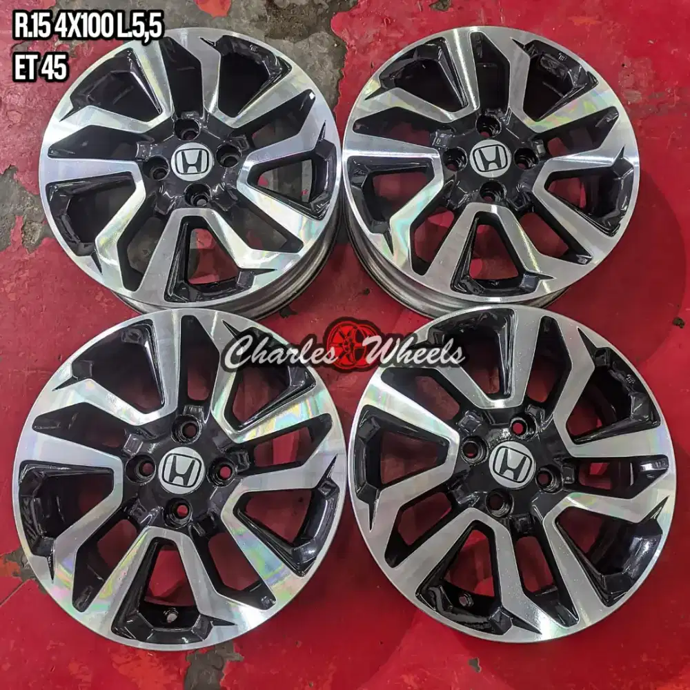 Jual oem honda r15 4x100 brio jazz yaris sigra dll