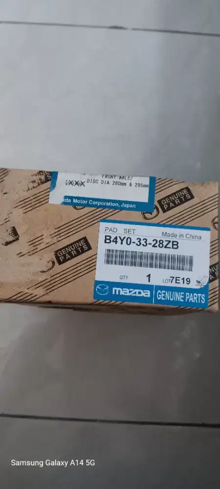 Kampas rem mazda 3 baru gres