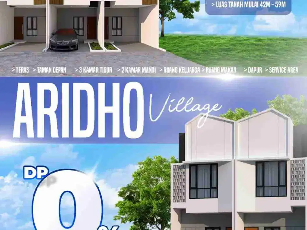 Rumah 2 lantai harga 1 lantai di 5 menit ke GDC Depok