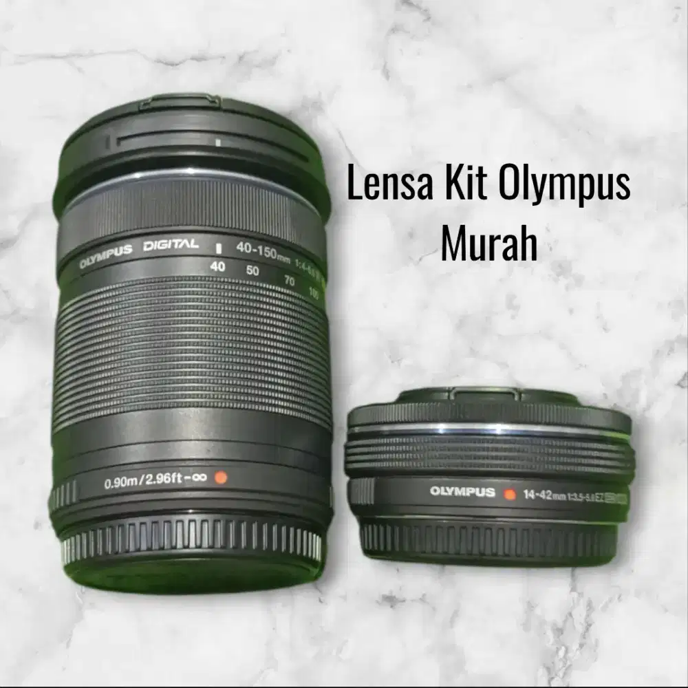 Lensa Kit Olympus 14-42mm dan 40-150mm