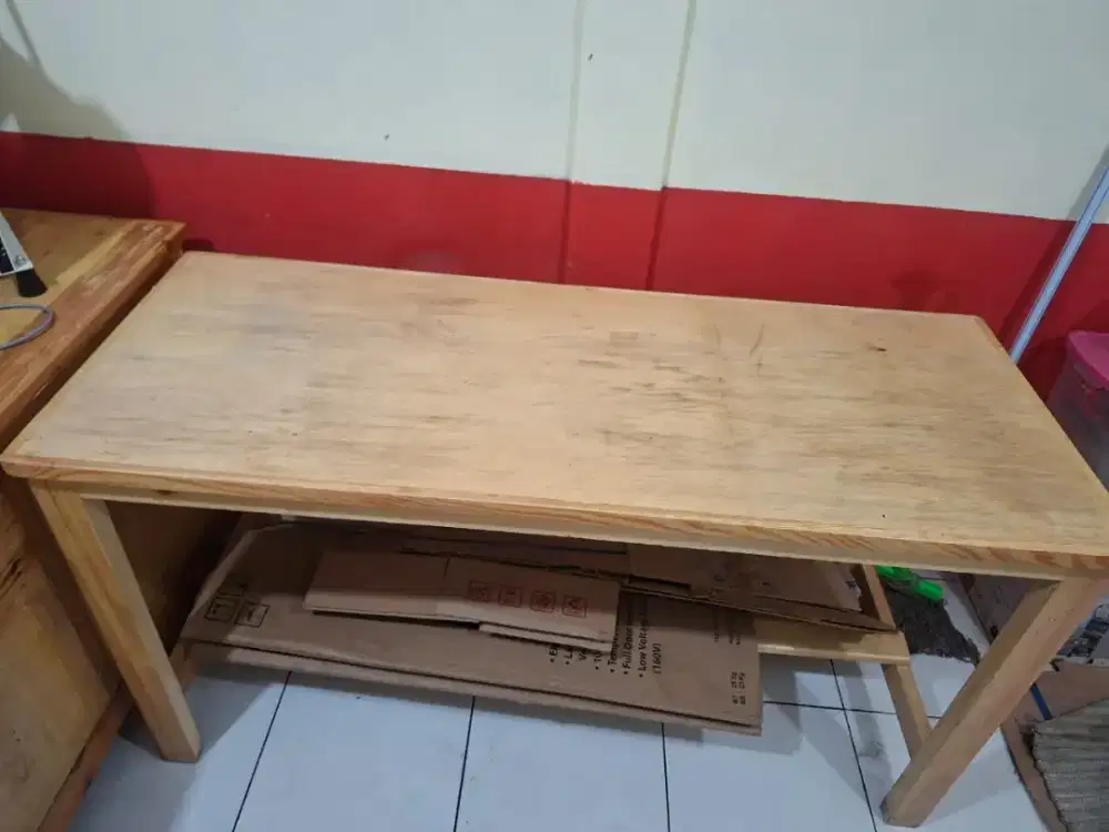 Meja jati belanda ukura 150 x 60