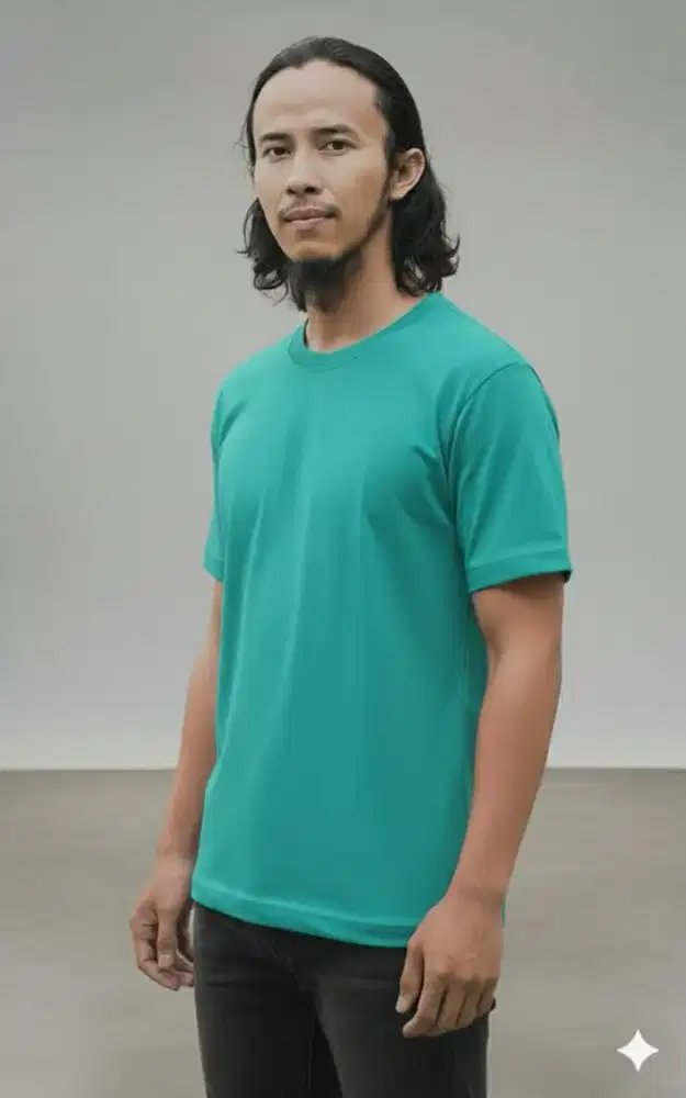 Kaos Polos Hijau Tosca