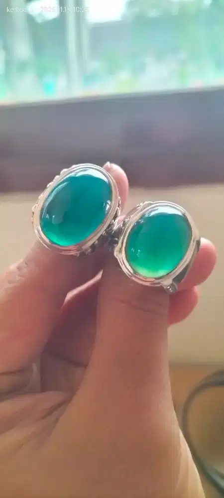 Bacan 2 biji ring perak