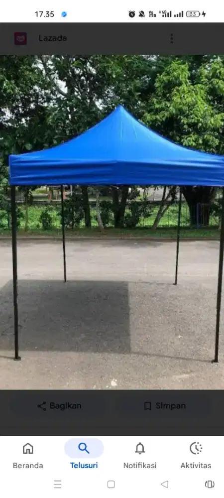 Tenda lipat utk usaha