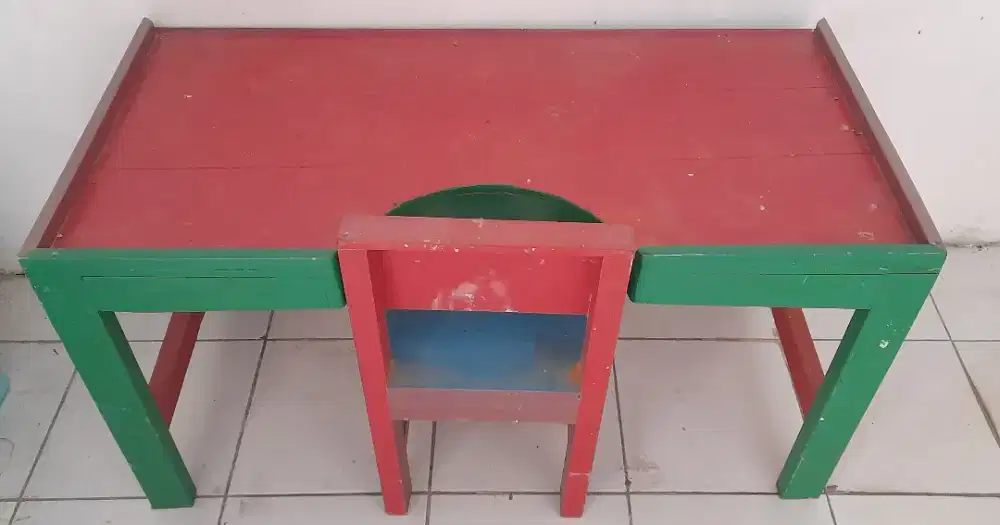 Meja belajar anak+kursi