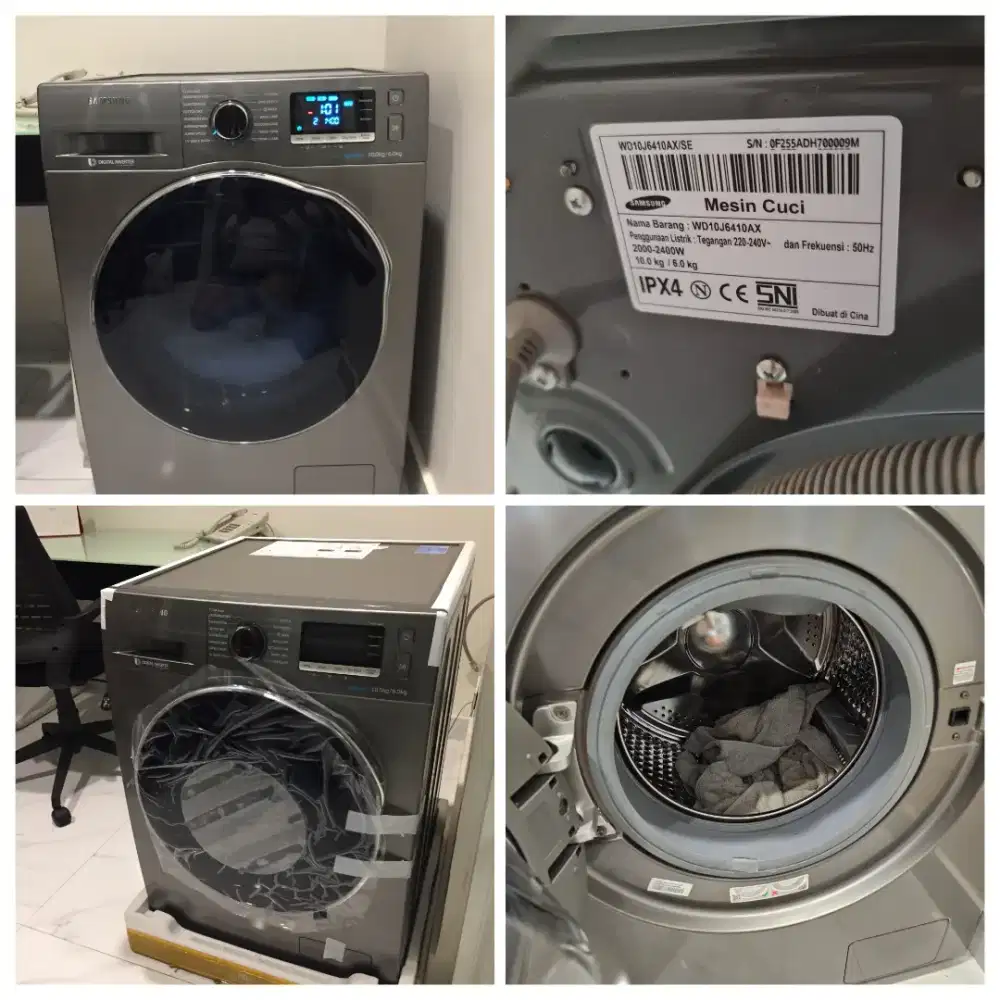 SAMSUNG WD10J6410AX MESIN CUCI 10,5 KG TYPE TERTINGGI PLUS PENGERING
