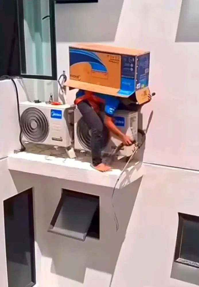 BONGKAR PASANG AC CUCI AC DLL