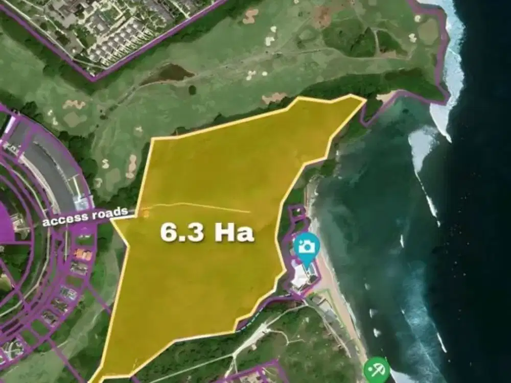 Dijual cepat Tanah Los  Tebing view Ocean dan Lapangan Golf di Bali