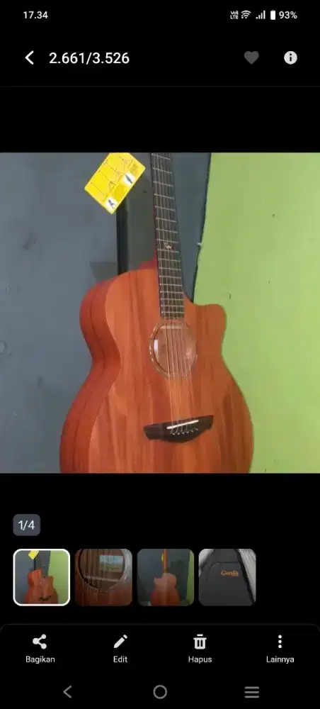 gitar genta all solid original