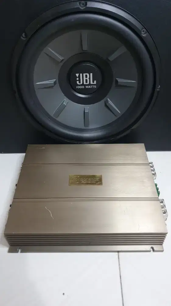 Power monoblock + Subwoofer JBL 12Inch