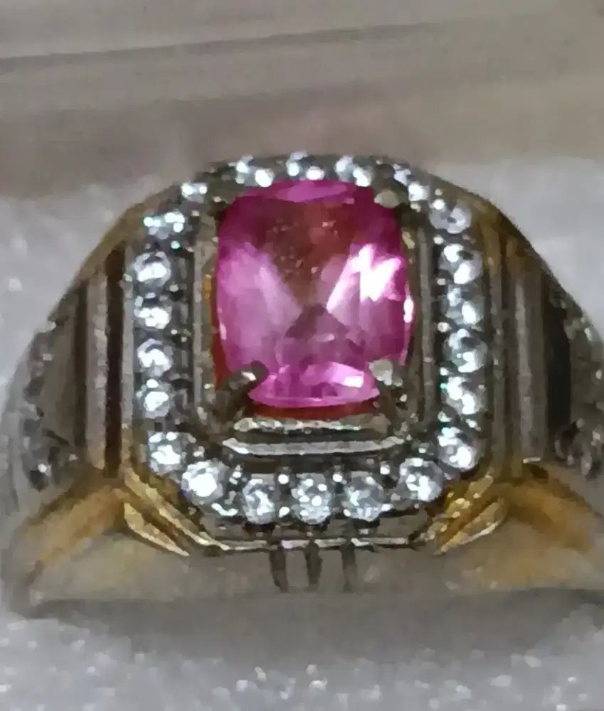 CICIN BATU PERMATA PINK TOPAZ MEWAH