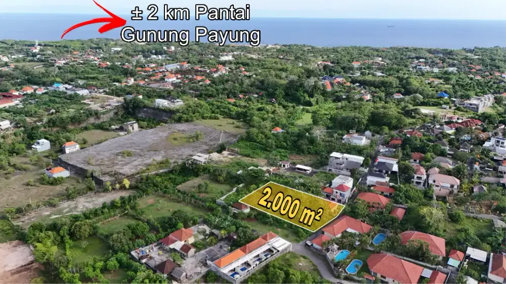 Tanah Hook Murah Bonus Rumah Gunung Payung Kutuh Bali