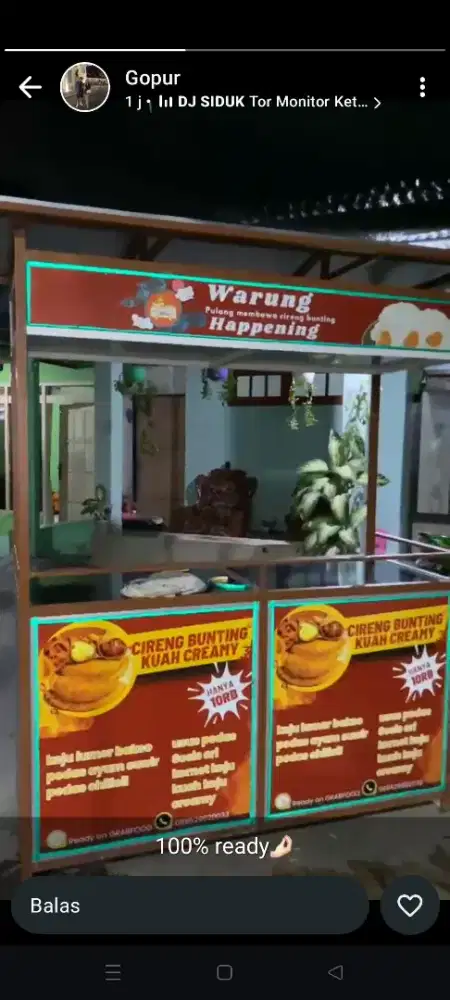 Rombong cireng bunting