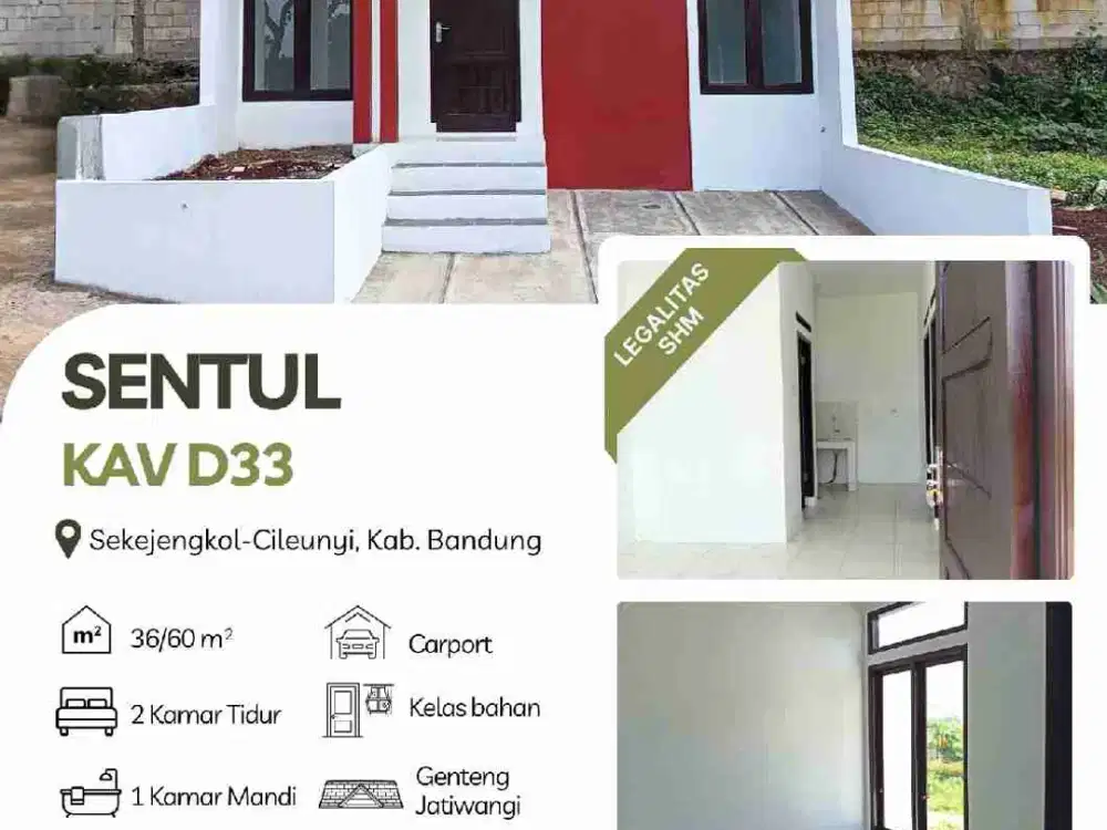 rumah cantik murah siap huni