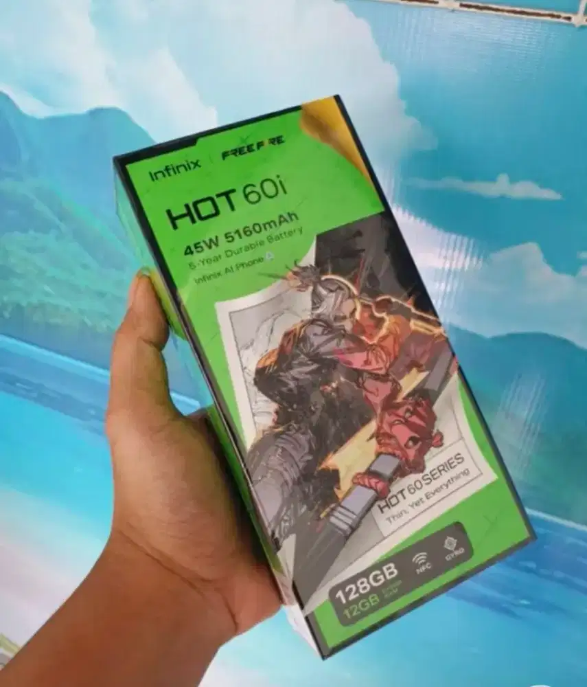 Infinix Hot 60i 6/128GB - Up to 12GB
Extended RAM - Helio G81 -6.7