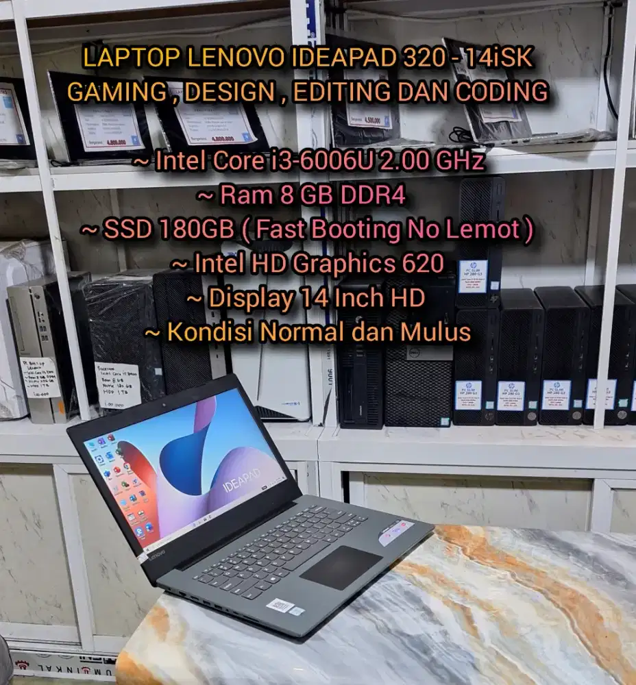 LENOVO IDEAPAD 320-14ikB LAPTOP DESIGN EDITING CODING