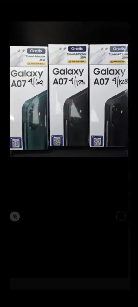 Samsung galaxy A07 ram 8gb 256gb dan4/64 resmi