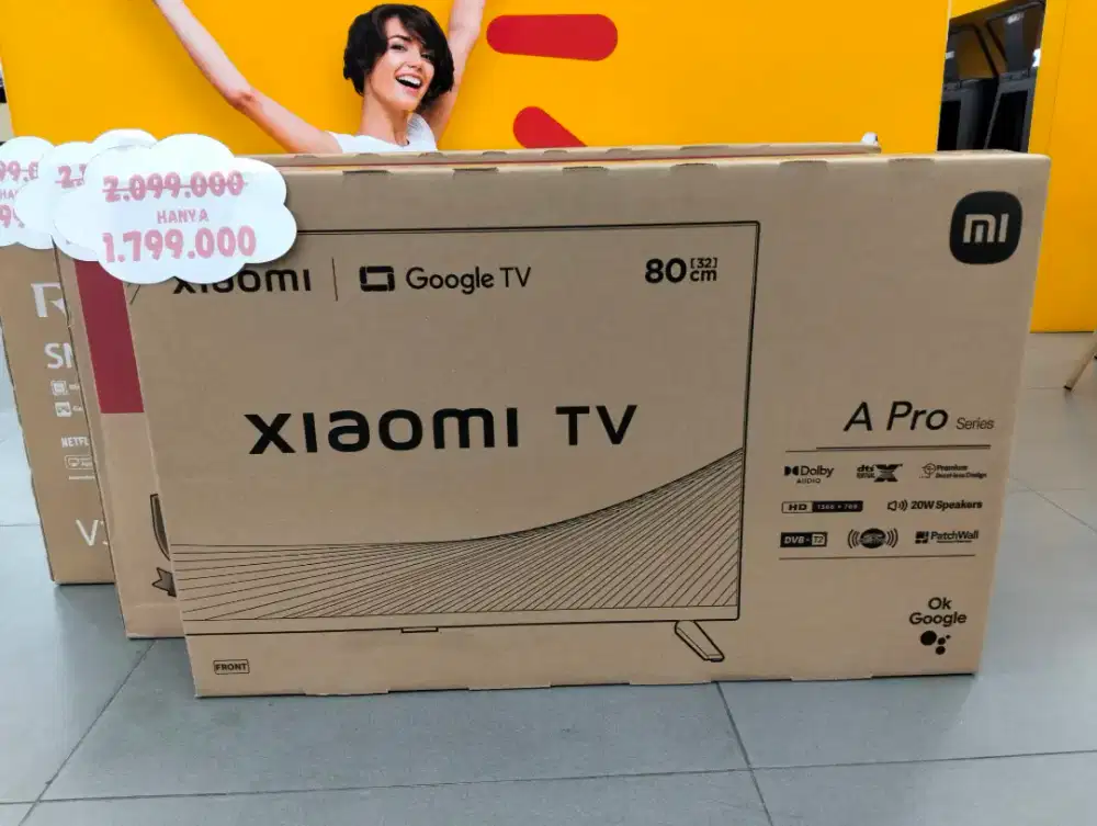 GOOGLE TV 32 INCI PROMO READY SEMUA MERK DAN UKURAN