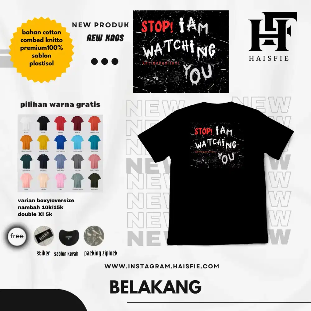 kaos unisex - kaos pluralisme dari  brand HAISFIE kalangan santri.