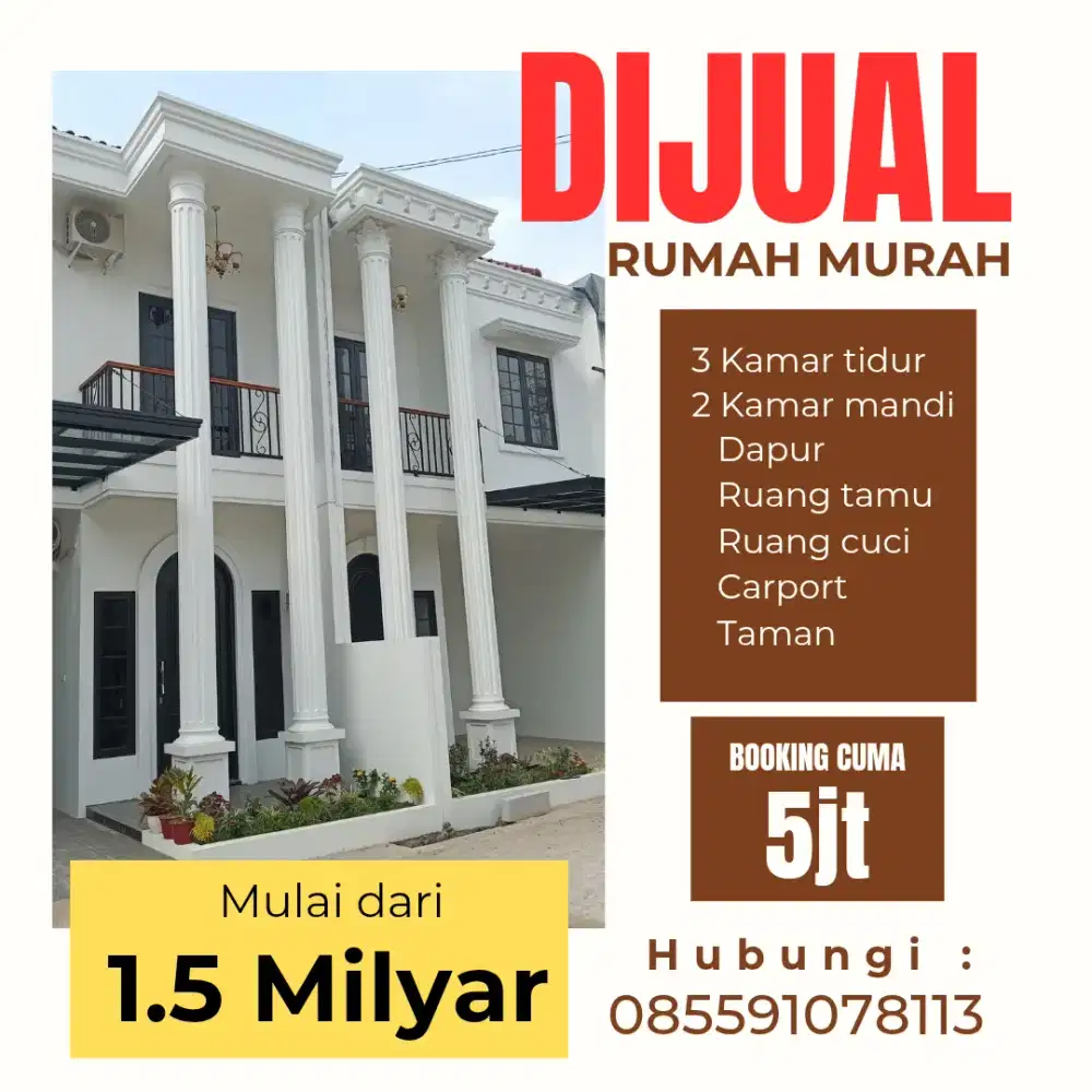 PERUMAHAN KLASIK MURAH PONDOK BAMBU STRATEGIS