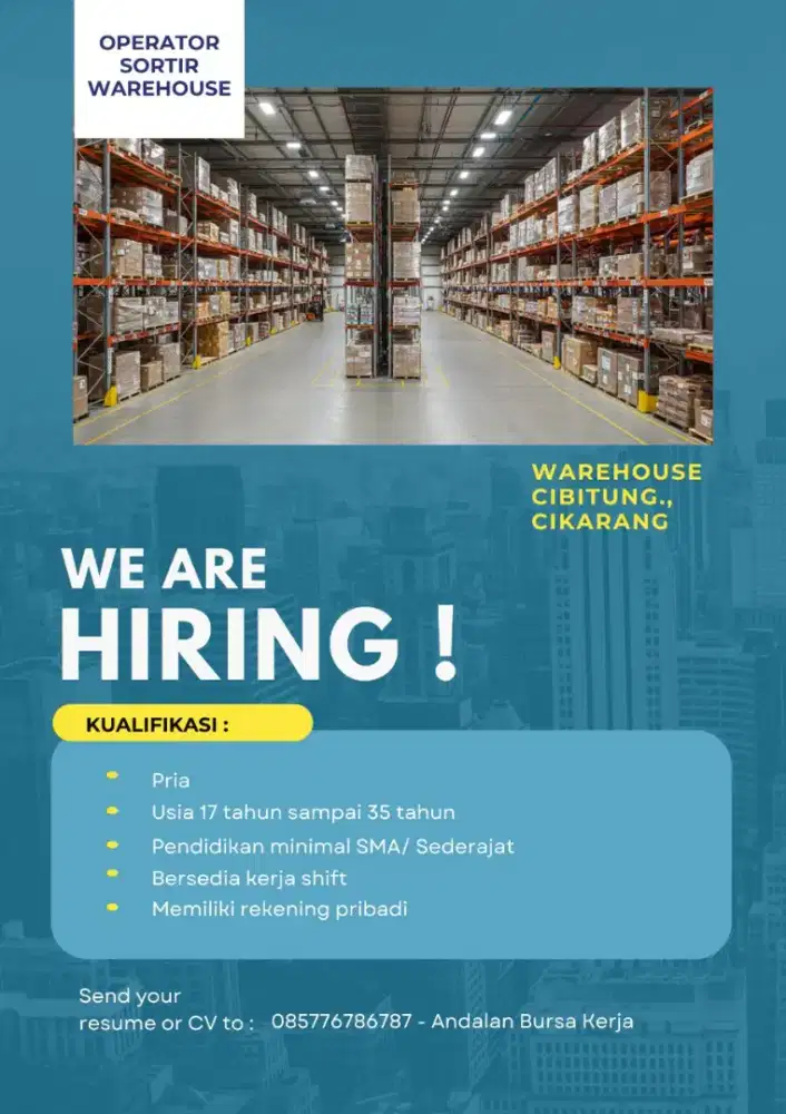 Lowongan Kerja Operator Sorting