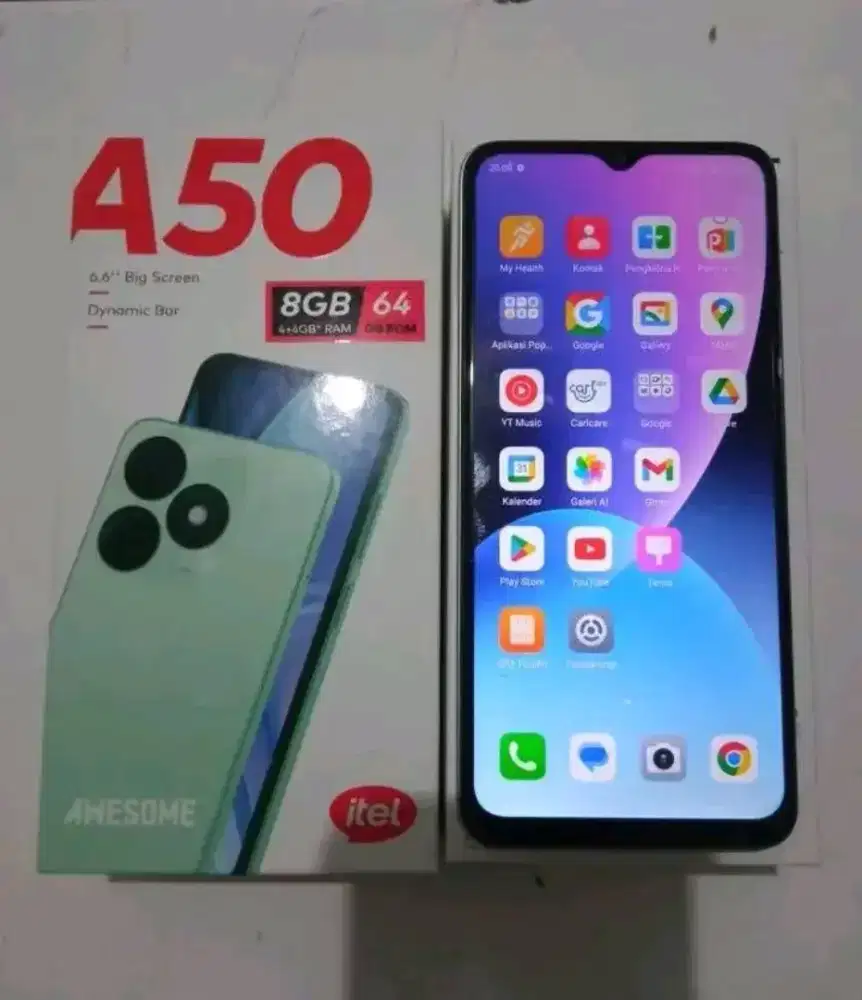 hape itel a50 ram4+4/64