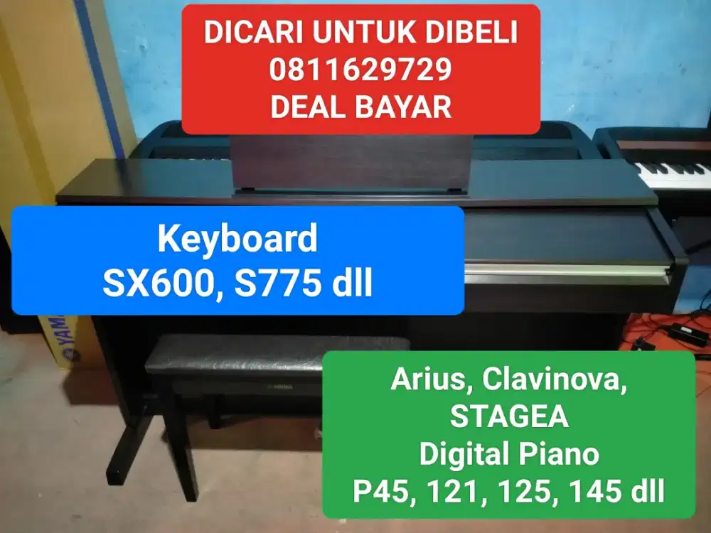 Siap membeli barang-barang bapak/ibu termasuk gitar original, drum dll