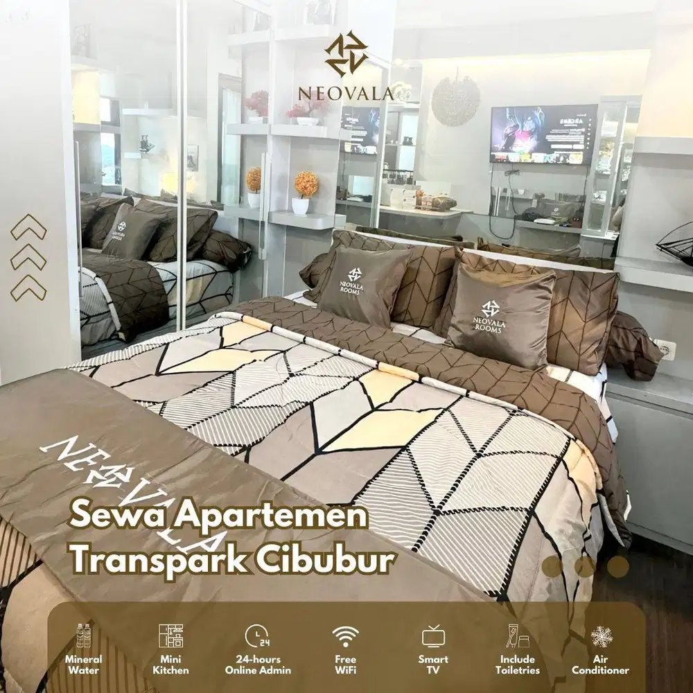 Sewa Penginapan Apartemen Transpark Cibubur Harian by Neovala Rooms