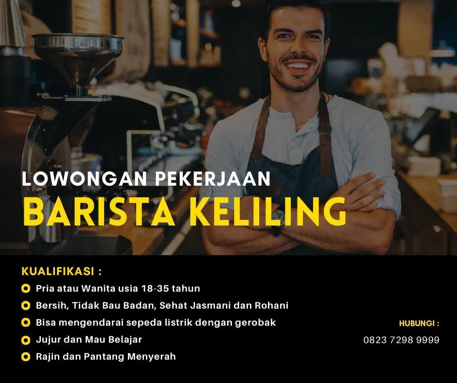 Dicari Lowongan Kerja Barista Keliling di Semarang