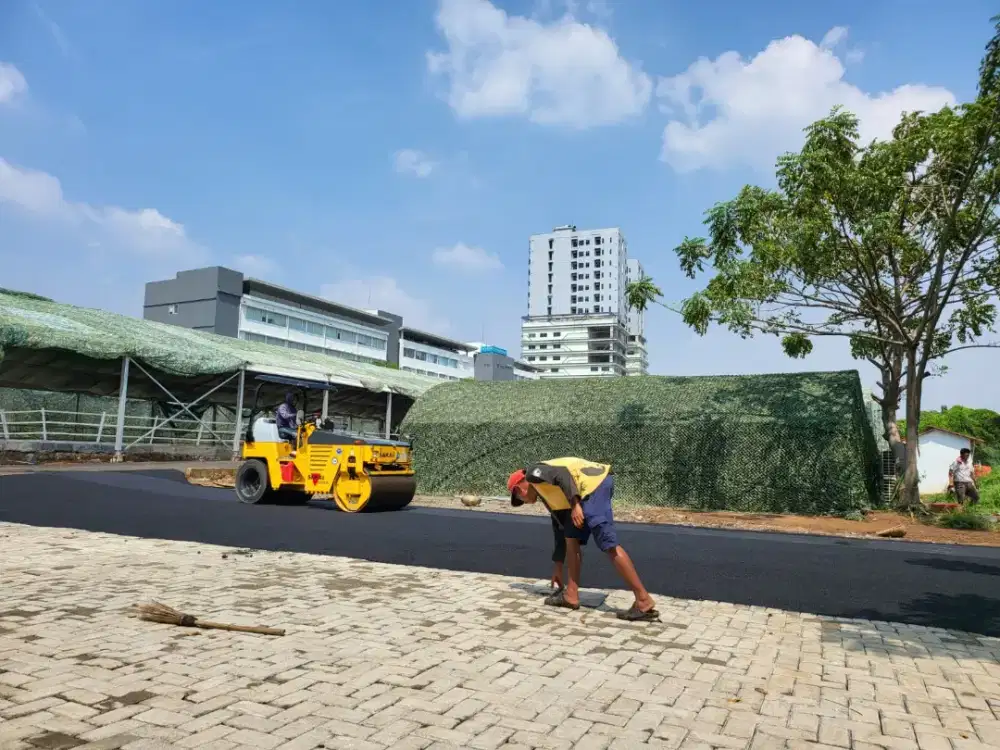 Jasa aspal hotmix murah bergaransi cepat dan rapih