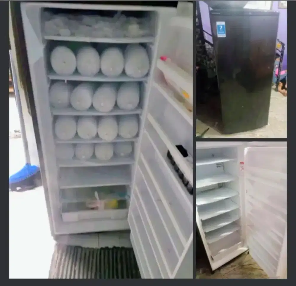 Jual bu freezer kulkas ukuran 6 rak normal no kendala
