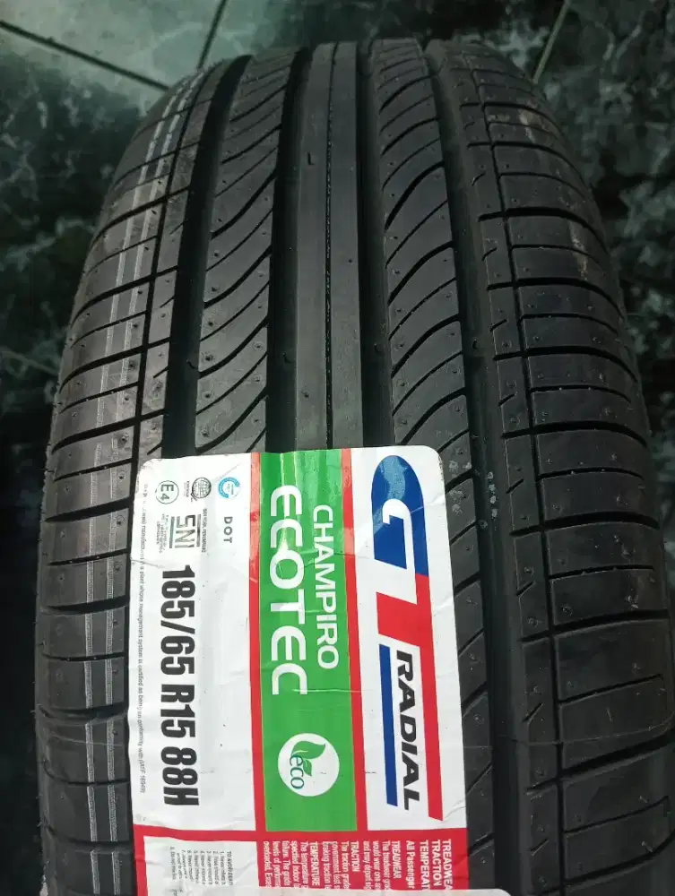 Di jual ban Merk GT radial Champiro ecotec tubeless UK 185/65/15 baru
