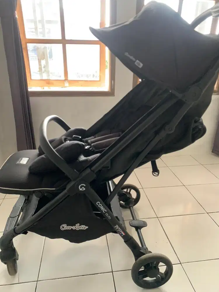 Stroller chocolate auto fold hitam