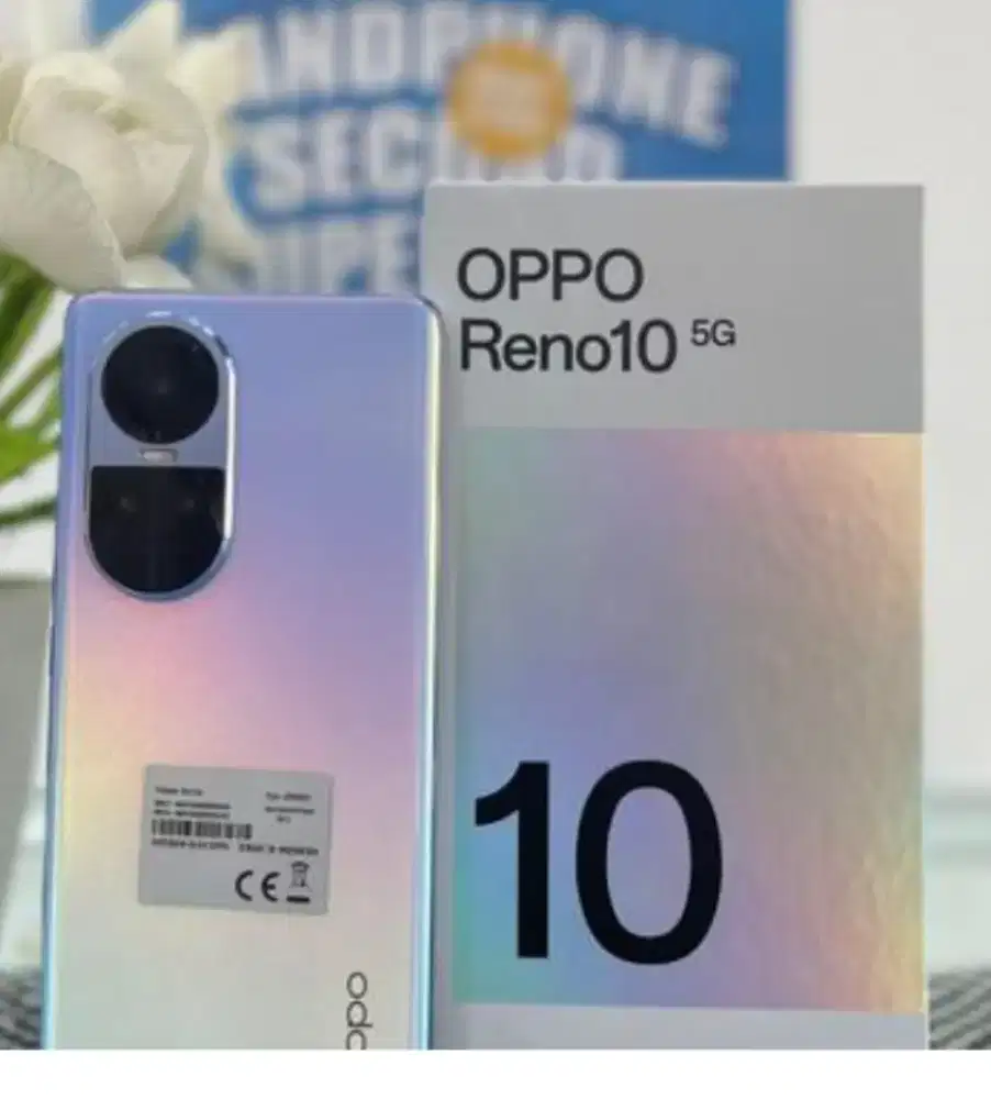 Murah hp Oppo Reno 10 5G 8/256 LKP mulus,  BS TT