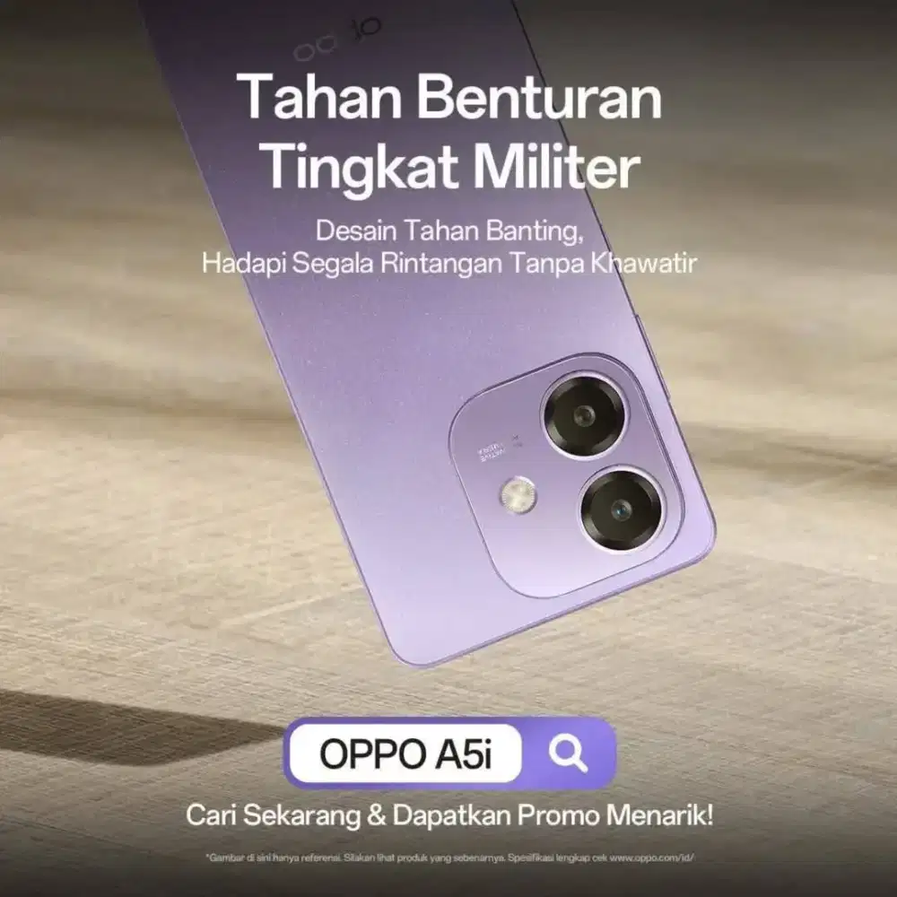 OPPO A5i Ram 8/128 Cuman 1jt an Bisa di cicil/ Kredit tanpa Bunga