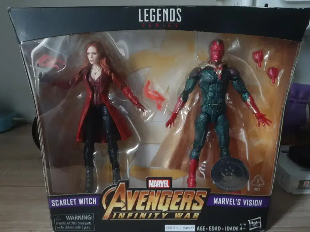 MARVEL LEGENDS SCARLET WITCH & VISION 2 PACKS AVENGERS INFINITY WAR