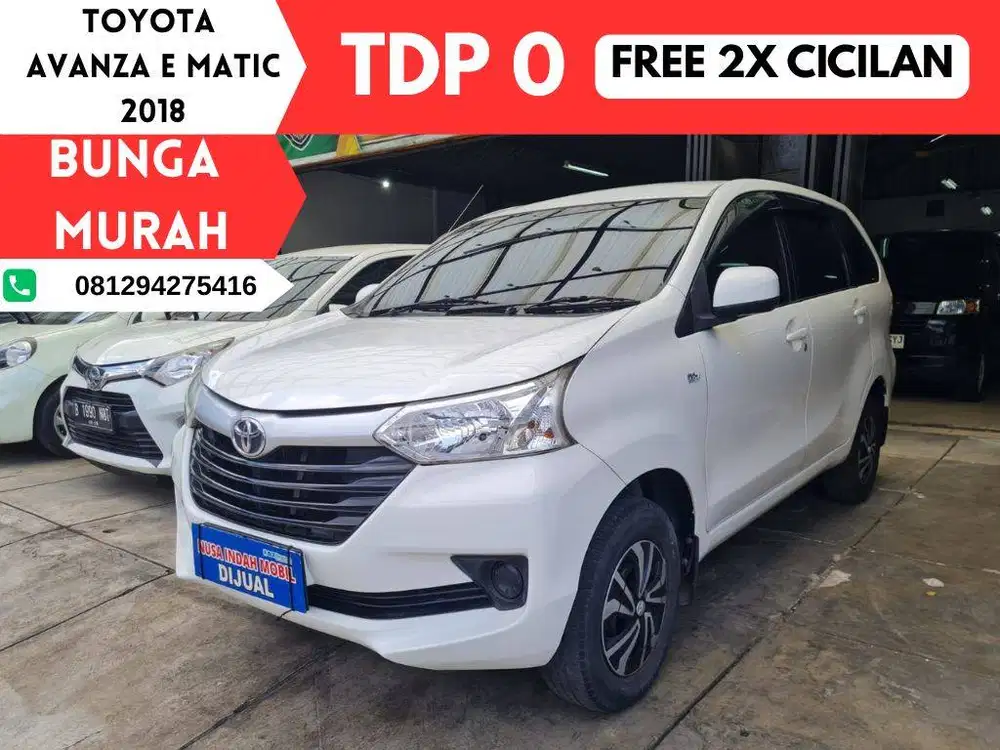 FREE 2X CICILAN Toyota Avanza E MATIC 2018
