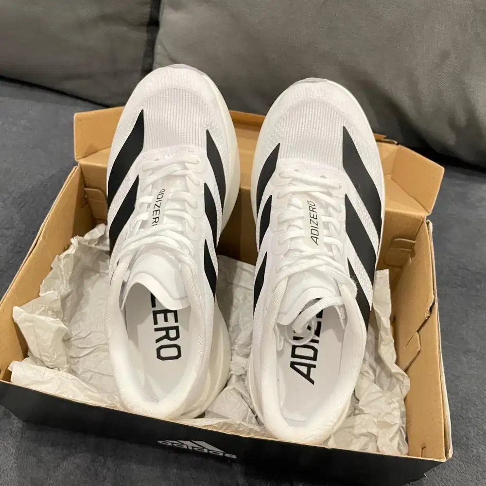 Sepatu Running Adidas Adizero Evo SL White