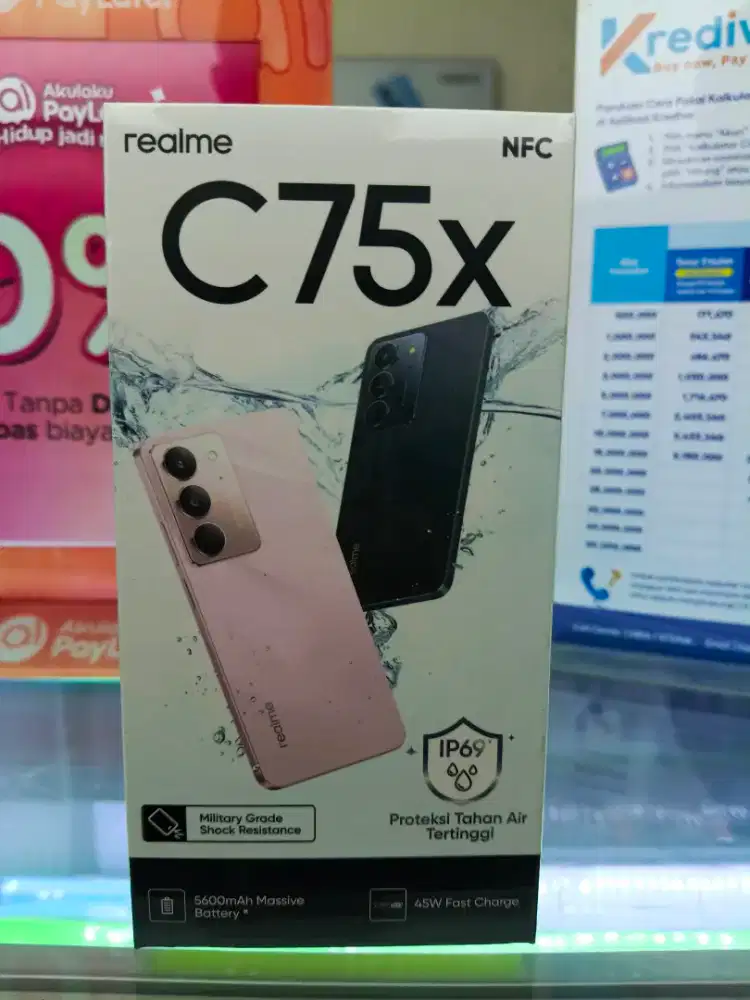 Realme C75x 8GB/128GB,Baru,Segel Box,Garansi Resmi,Original