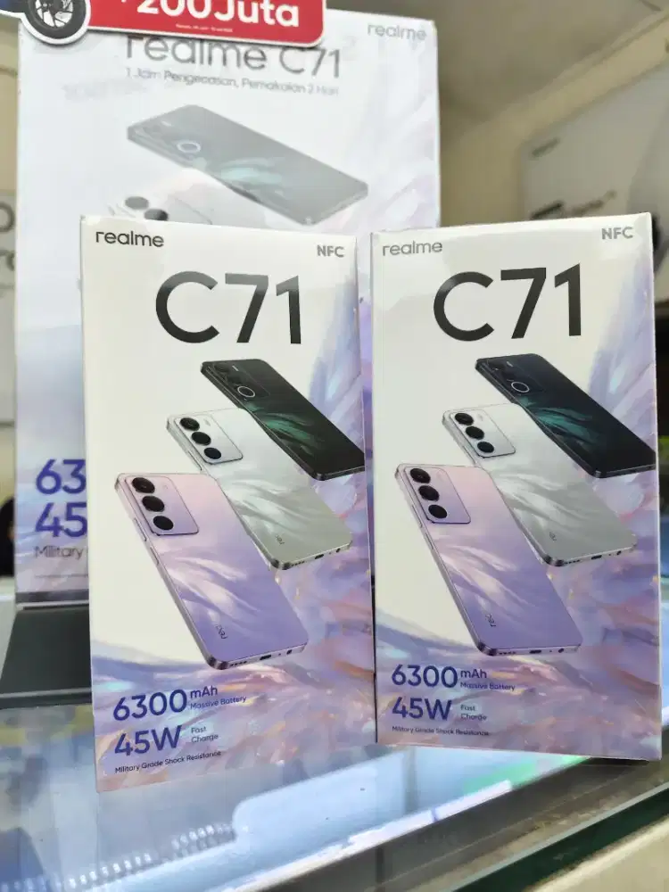 Realme C71 8GB/128GB,Baru,Segel Box,Garansi Resmi,Original