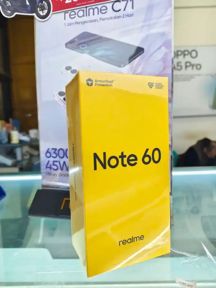 Realme Note 60 6GB+6GB/128GB,Baru,Segel Box,Garansi Resmi,Original