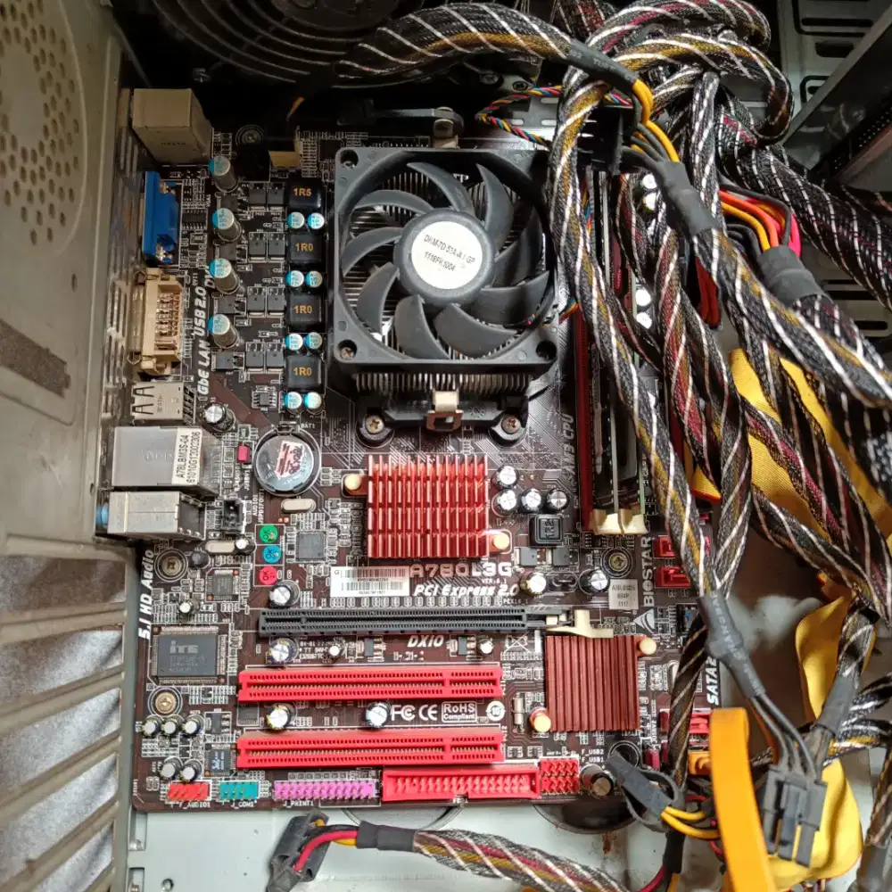 Motherboard Biostar socket AM3, A780L3G jadul bekas (tidak di tes)