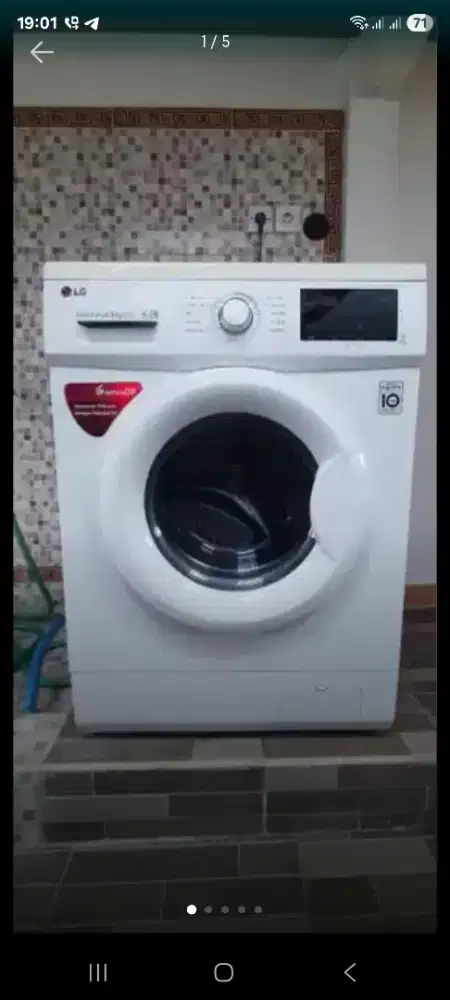 Mesin Cuci LG Front Loading 8 Kg Touch Screen