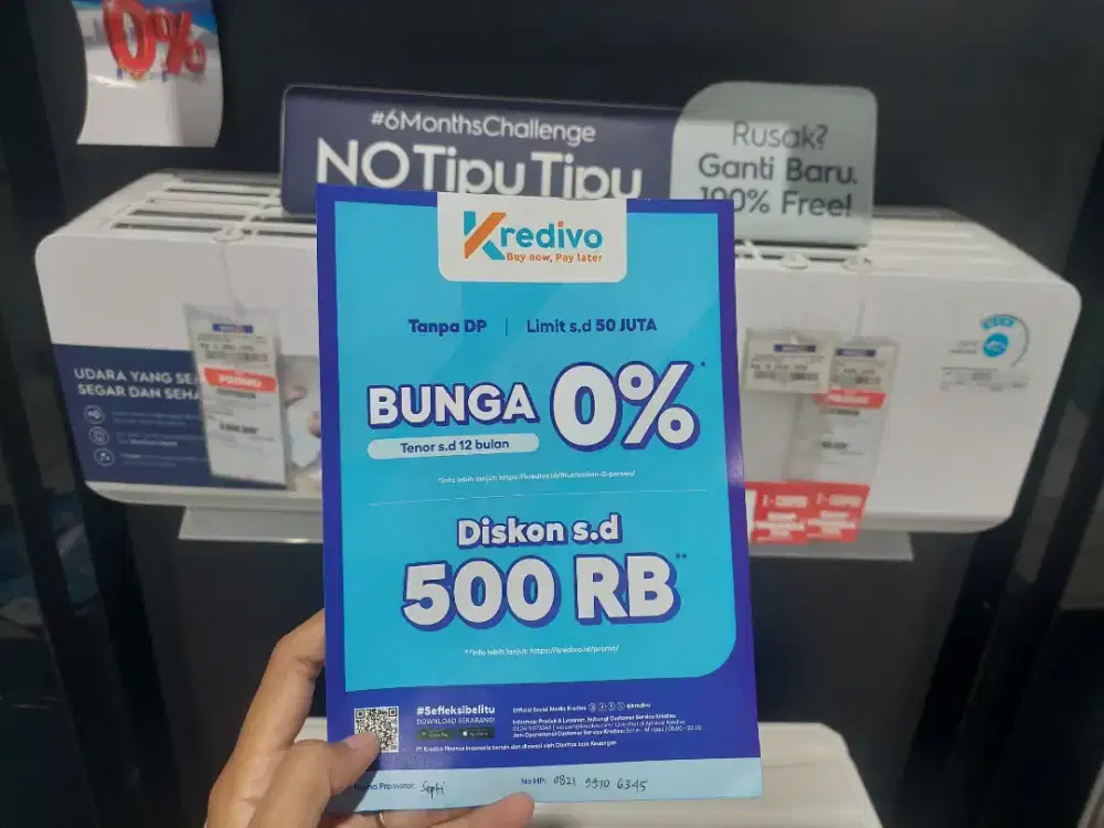 PROMO BUNGA 0% AC Electrolux 1/2 PK